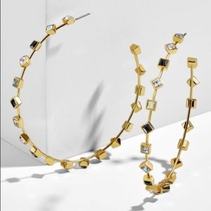 NWT Baublebar Elise Hoop Earrings